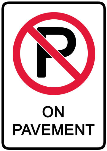 Highway code parking on pavement